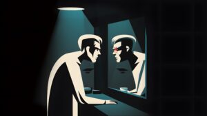 Ilustrační obrázek - za zrcadlem